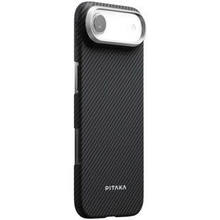 Чехол PC PITAKA with MagSafe для Apple iPhone 17 Air (6.5") Black / Grey