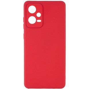 Силиконовый чехол Candy Full Camera для Xiaomi Poco X5 5G / Note 12 5G Красный / Camellia