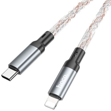 Дата кабель Hoco U112 Shine 20W Type-C to Lightning (1m) Gray