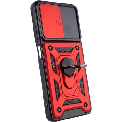 Ударопрочный чехол Camshield Serge Ring для Xiaomi Poco M4 Pro 4G Красный