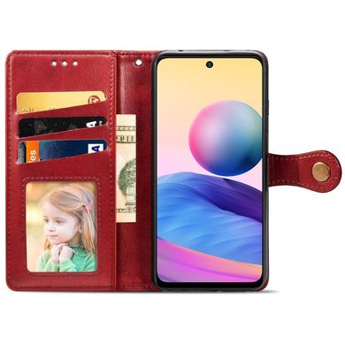 Кожаный чехол книжка GETMAN Gallant (PU) для Xiaomi Redmi Note 12 4G Красный