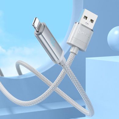 Дата кабель Hoco U127 Power USB to Lightning (1.2m) Silver / Gray