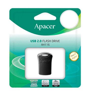 Флеш накопитель Apacer USB 2.0 AH116 64GB Black