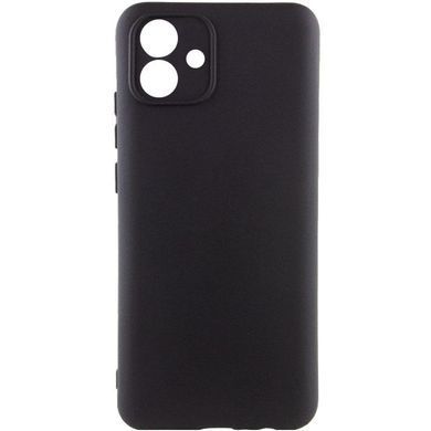 Чохол TPU GETMAN Liquid Silk Full Camera для Samsung Galaxy A07 Чорний / Black