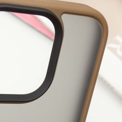 TPU+PC чохол Metal Buttons для Apple iPhone 16 Pro (6.3") Золотий / Gold