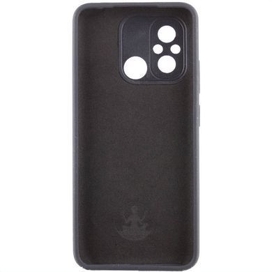 Чехол Silicone Cover Lakshmi Full Camera (AAA) для Xiaomi Redmi 12C Черный / Black