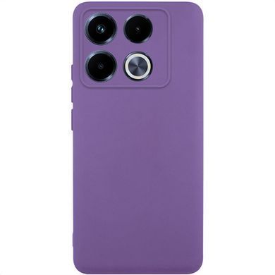 Чехол TPU GETMAN Liquid Silk Full Camera для Infinix Note 40 Pro 4G Фиолетовый / Amethyst