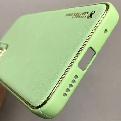 Кожаный чехол Xshield для Xiaomi Redmi Note 11 (Global) / Note 11S Зеленый / Pistachio