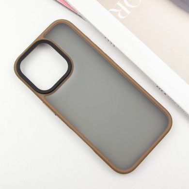TPU+PC чохол Metal Buttons для Apple iPhone 16 Pro (6.3") Золотий / Gold