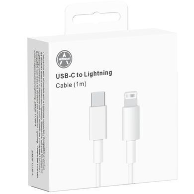 Дата кабель Amaya AD25CL Type-C to Lightning 20W (1m) White