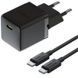 СЗУ Baseus Palm Fast Charger 20W (1USB-C) + кабель Type-C to Type-C (P10111602) Cluster Black фото 1