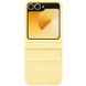 Шкіряний чохол Leather Case (AAA) для Samsung Galaxy Z Flip6 Yellow