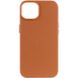Шкіряний чохол Leather Case (AA) with MagSafe для Apple iPhone 14 Plus (6.7") Brown фото 1