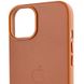 Шкіряний чохол Leather Case (AA) with MagSafe для Apple iPhone 14 Plus (6.7") Brown фото 5