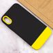 Чехол TPU+PC Bichromatic для Apple iPhone XR (6.1") Black / Yellow фото 4