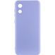 Чохол Silicone Cover Lakshmi Full Camera (A) для Samsung Galaxy A03 Core Бузковий / Dasheen