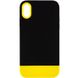 Чехол TPU+PC Bichromatic для Apple iPhone XR (6.1") Black / Yellow фото 1