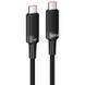 Дата кабель Hoco U153 Extreme Type-C to Type-C 100W (1.2m) Black фото 1