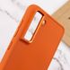 TPU чехол Bonbon Metal Style для Samsung Galaxy S21 FE Оранжевый / Papaya фото 5