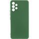 Чехол TPU GETMAN Liquid Silk Full Camera для Samsung Galaxy A32 4G Зеленый / Dark green