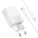 Уценка СЗУ Borofone BAS76A Source PD30W+QC3.0 (1USB-A/1C) + кабель Type-C to Lightning Поврежденная упаковка / White фото 5