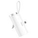 Уцінка Портативний ЗП Power Bank WIWU W026 2 in 1 Type-C з БЗП For Apple Watch 15W 5000 mAh Естетичний дефект / White фото 2