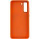 TPU чехол Bonbon Metal Style для Samsung Galaxy S21 FE Оранжевый / Papaya фото 3