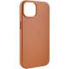 Шкіряний чохол Leather Case (AA) with MagSafe для Apple iPhone 14 Plus (6.7") Brown фото 4