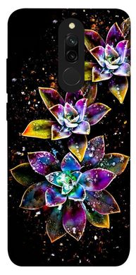 Чохол itsPrint Flowers on black для Xiaomi Redmi 8