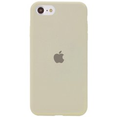 Уцінка Чохол Silicone Case Full Protective (AA) для Apple iPhone SE (2020) Відкрита упаковка / Бежевий / Antigue White
