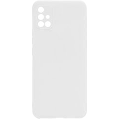 Силиконовый чехол Candy Full Camera для Samsung Galaxy A51 Белый / White