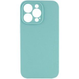 Чехол Silicone Case Full Camera Protective (AA) NO LOGO для Apple iPhone 13 Pro Max (6.7") Бирюзовый / Marine Green