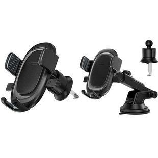 Автодержатель Baseus UltraControl Pro Series Clamp-Type (C40351600113-0) Cluster Black