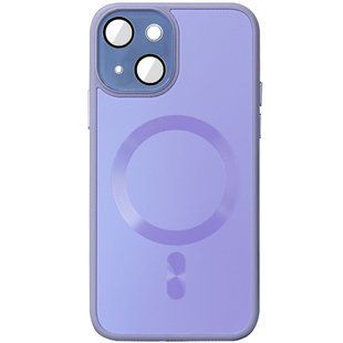 Чохол TPU+Glass Sapphire Midnight with Magnetic Fit для Apple iPhone 15 Plus (6.7") Бузковий / Dasheen