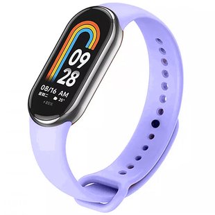 Силиконовый ремешок для Xiaomi Mi Band 8 Сиреневый / Elegant Purple