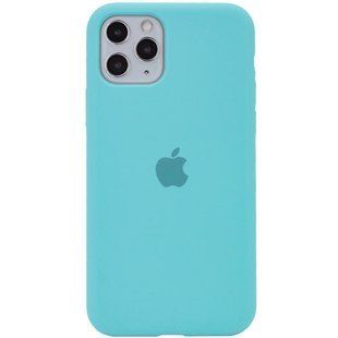 Чехол Silicone Case Full Protective (AA) для Apple iPhone 11 Pro Max (6.5") Бирюзовый / Marine Green