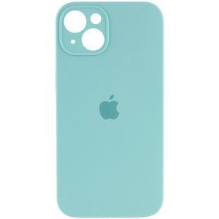 Чохол Silicone Case Full Camera Protective (AA) для Apple iPhone 15 Plus (6.7") Бірюзовий / Marine Green