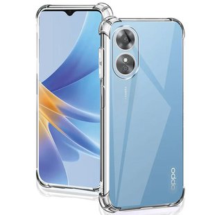 TPU чехол GETMAN Ease logo усиленные углы Full Camera для Oppo A17 Бесцветный (прозрачный)