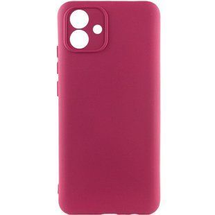 Чехол TPU GETMAN Liquid Silk Full Camera для Samsung Galaxy A05 Бордовый / Marsala