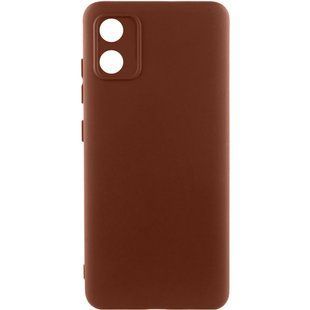 Чехол Silicone Cover Ummi Lakshmi Full Camera (AA) для Motorola Moto E13 Коричневый / Brown