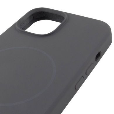 Чехол Silk Full Protective (AA) NO LOGO with Magnetic Fit для Apple iPhone 13 (6.1") Серый / Dark Gray