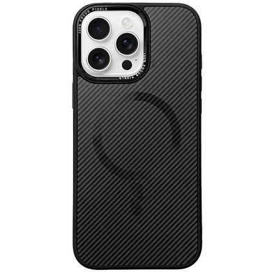 Чехол TPU+PC Carbon Mirage with MagSafe для Apple iPhone 16 Pro Max (6.9") Black