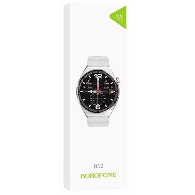 Уцінка Смарт-годинник Borofone BD2 Smart sports watch (call version) Відкрита упаковка / Silver