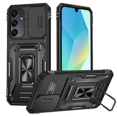 Ударостійкий чохол Camshield Army Ring для Samsung Galaxy A36 5G / A56 5G Чорний / Black