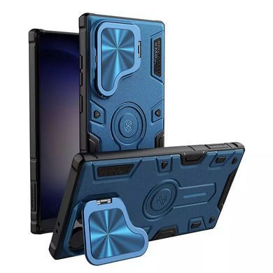 TPU+PC чохол Nillkin CamShield Armor Prop для Samsung Galaxy S24 Ultra Blue