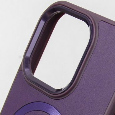 Шкіряний чохол SnapCase with Magnetic Fit для Apple iPhone 16 Pro Max (6.9") Dark Purple