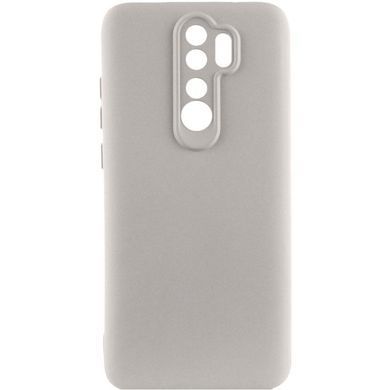 Чохол TPU GETMAN Liquid Silk Full Camera для Xiaomi Redmi Note 8 Pro Сірий / Lavender