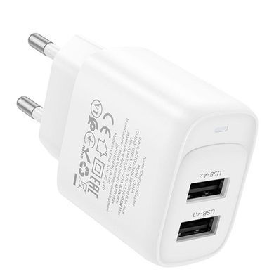 СЗУ Hoco C141A Smart 2.1A (2USB-A) White