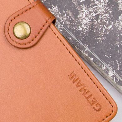 Шкіряний чохол-книжка GETMAN Gallant (PU) для Samsung Galaxy A55 Коричневий