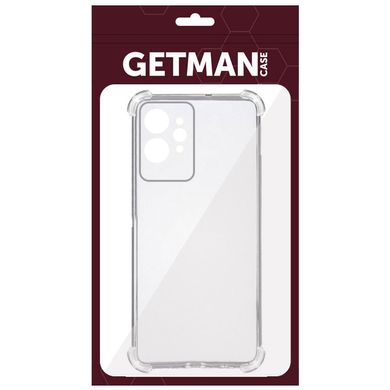 TPU чехол GETMAN Ease logo усиленные углы Full Camera для Realme GT2 Бесцветный (прозрачный)